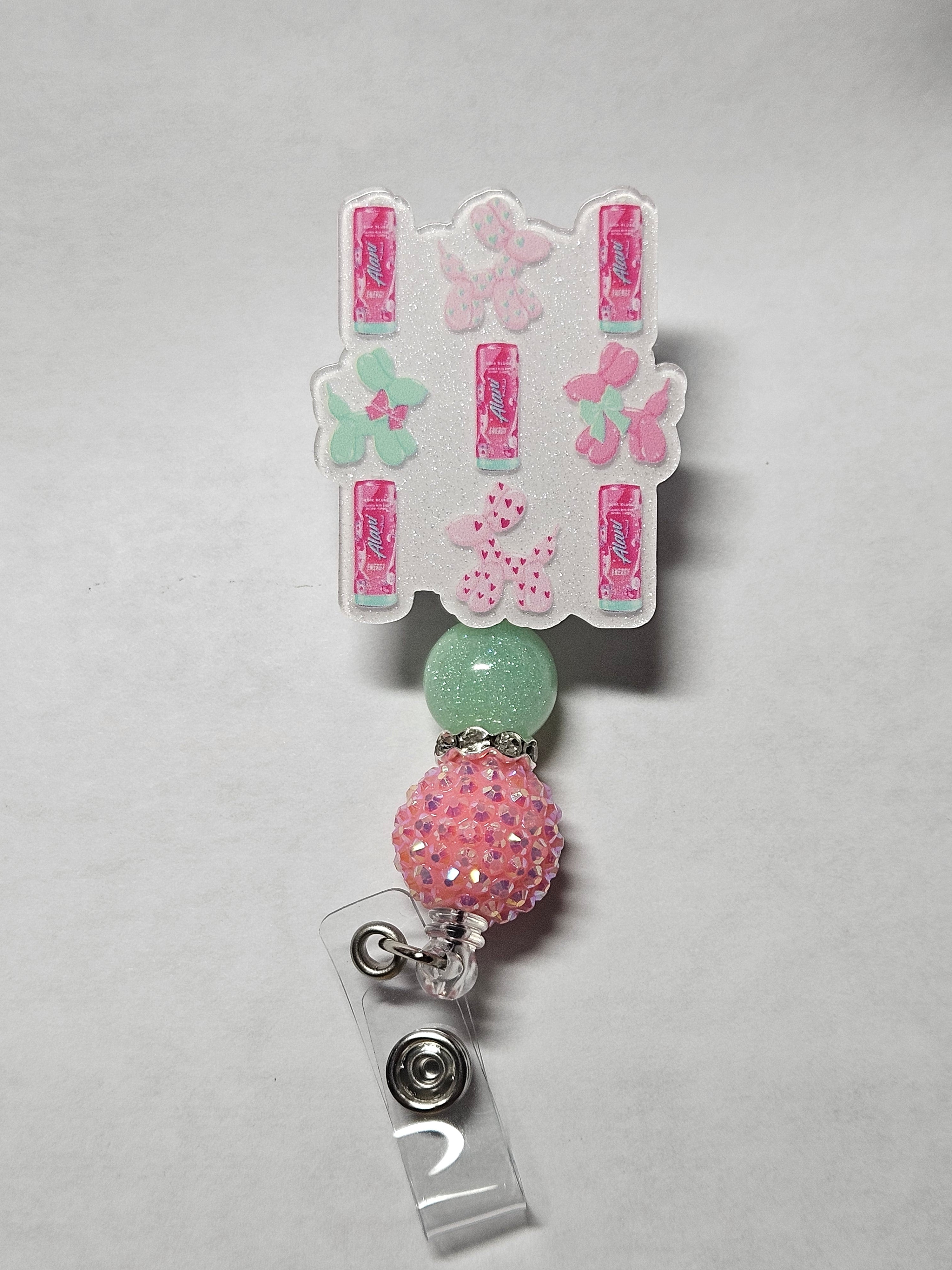 Beaded badge reel