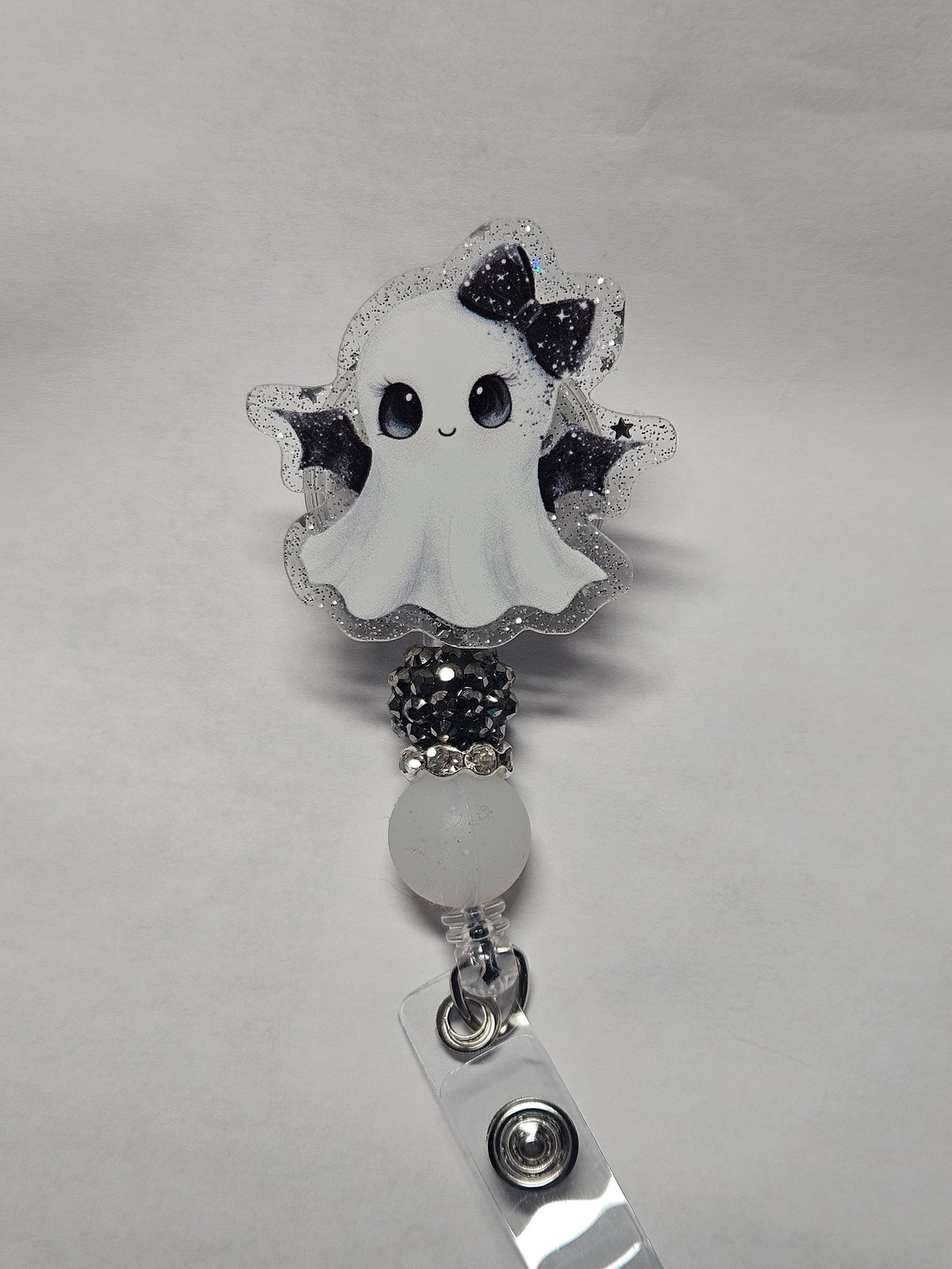 Badge reel bat girl ghost