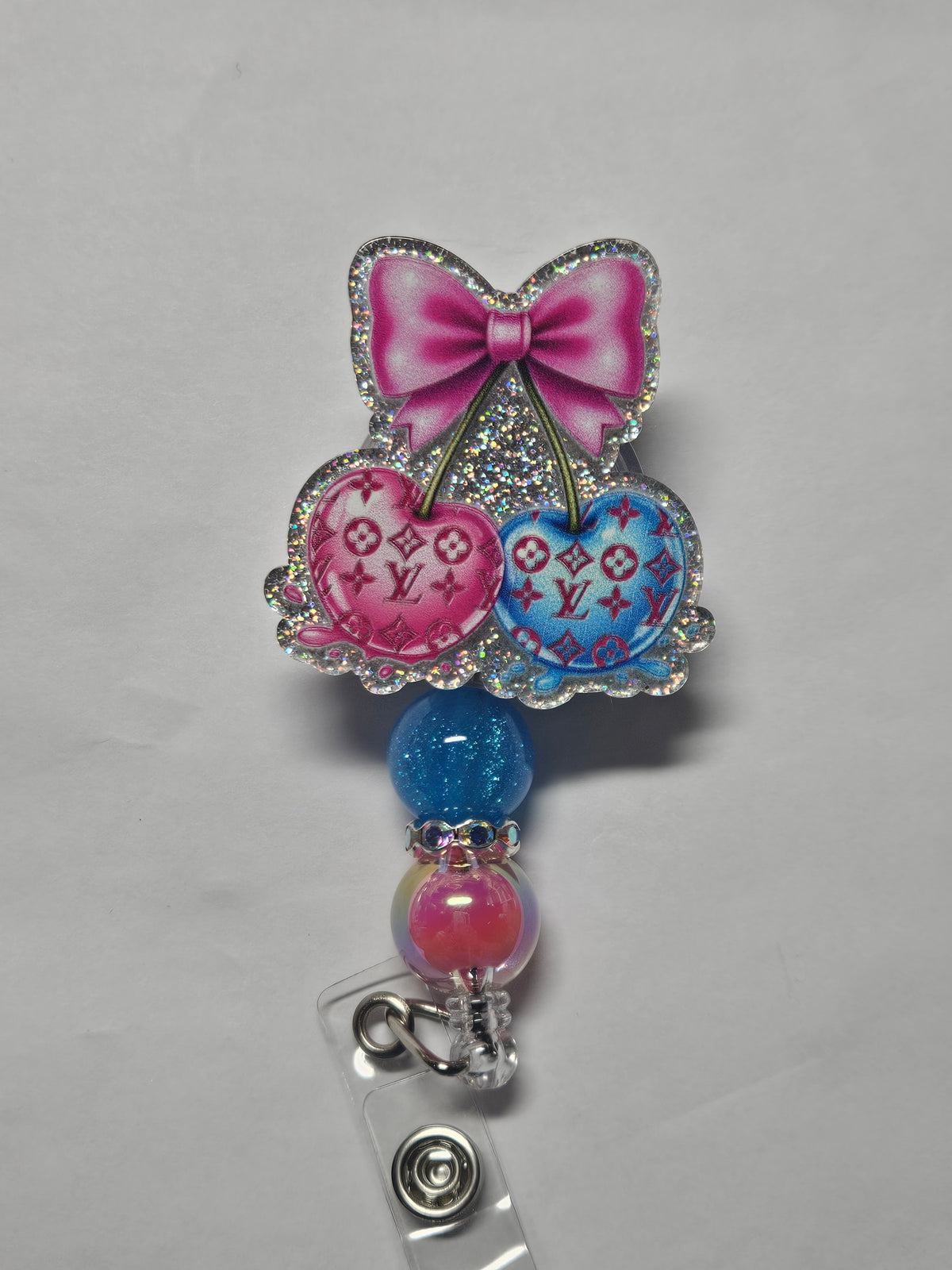 Badge reel designer cherries